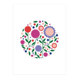 happy colorful flowers (Print Only) thumbnail