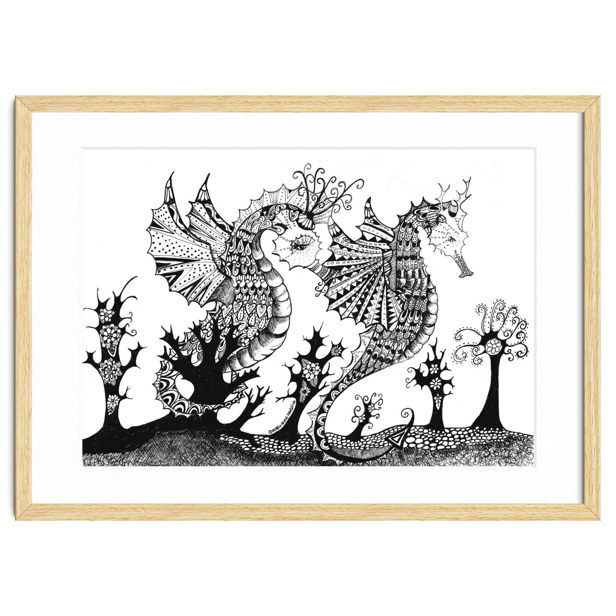 Seahorse Dragons Mystical Home