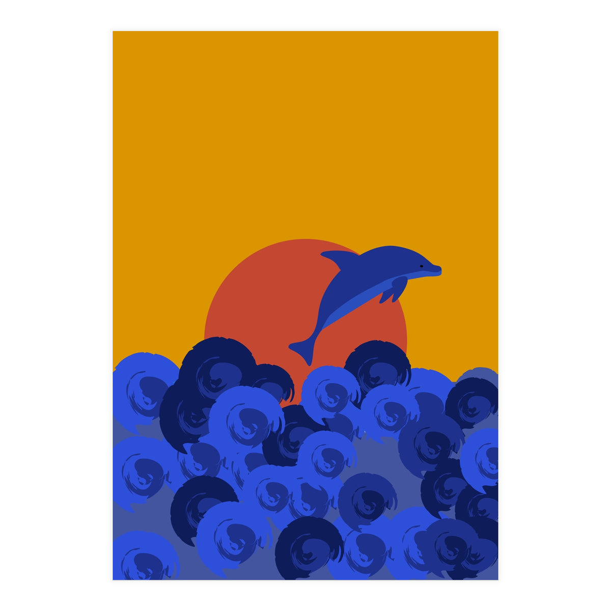 Ocean sunset wonders (Print Only)