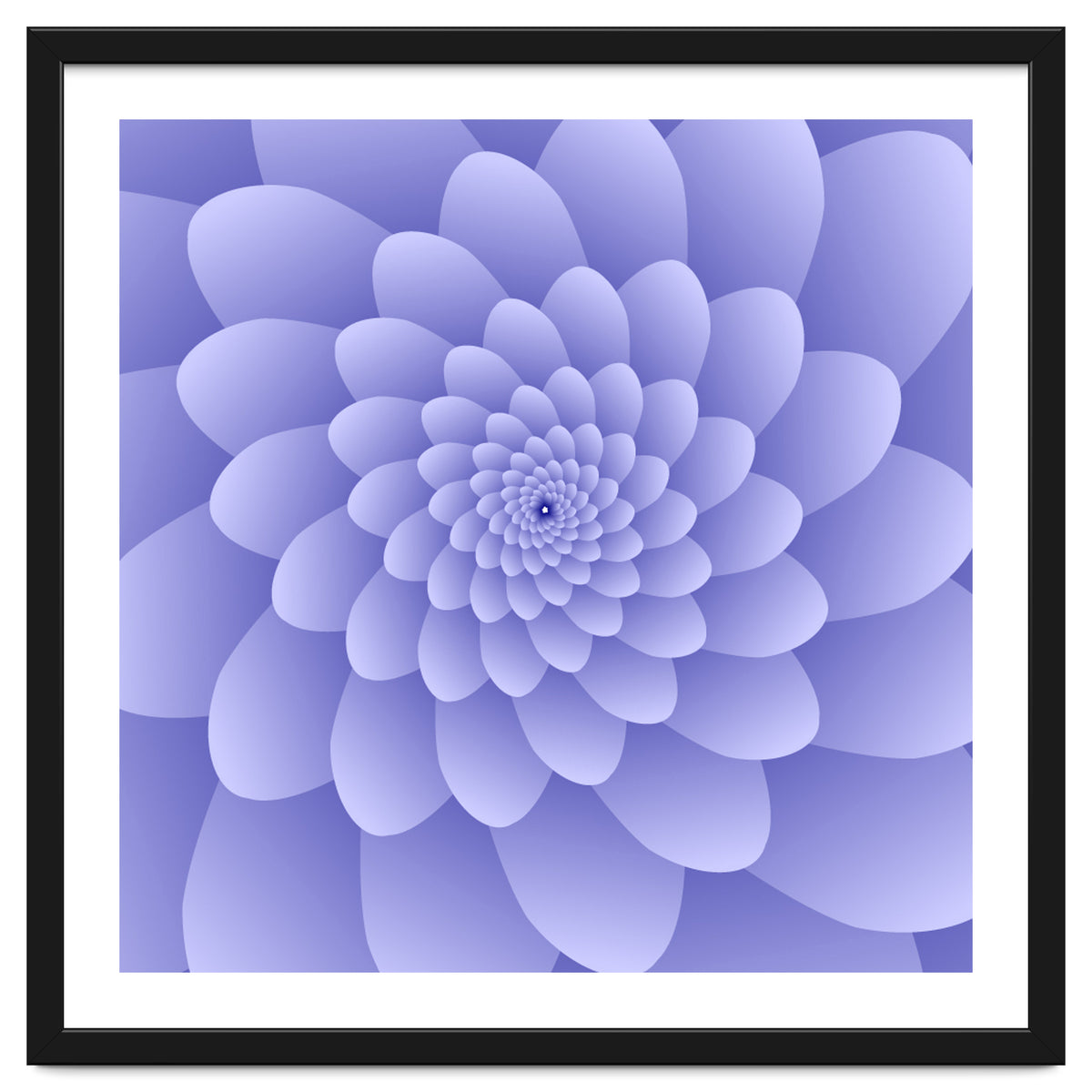3 D Modern Purple Floral