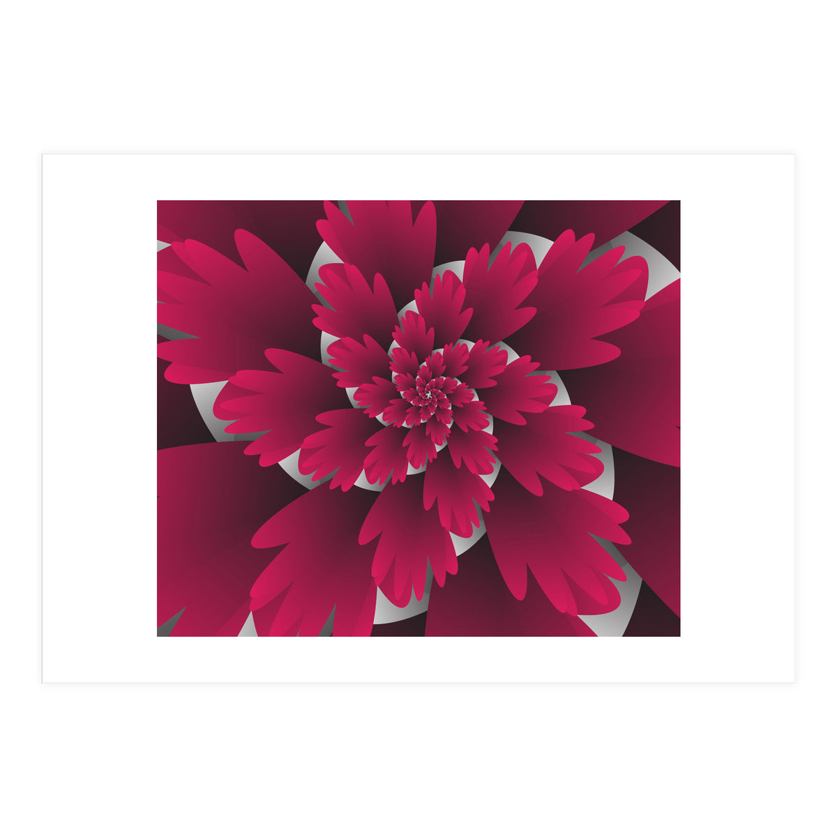 3D Pink Leaf Blooms (Print Only)