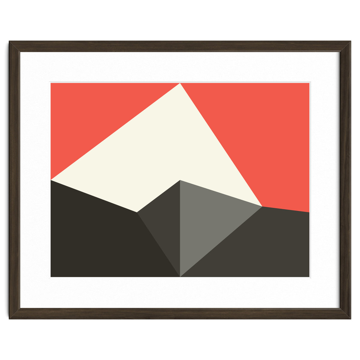 Geometric Shapes No. 77 - pink & grey