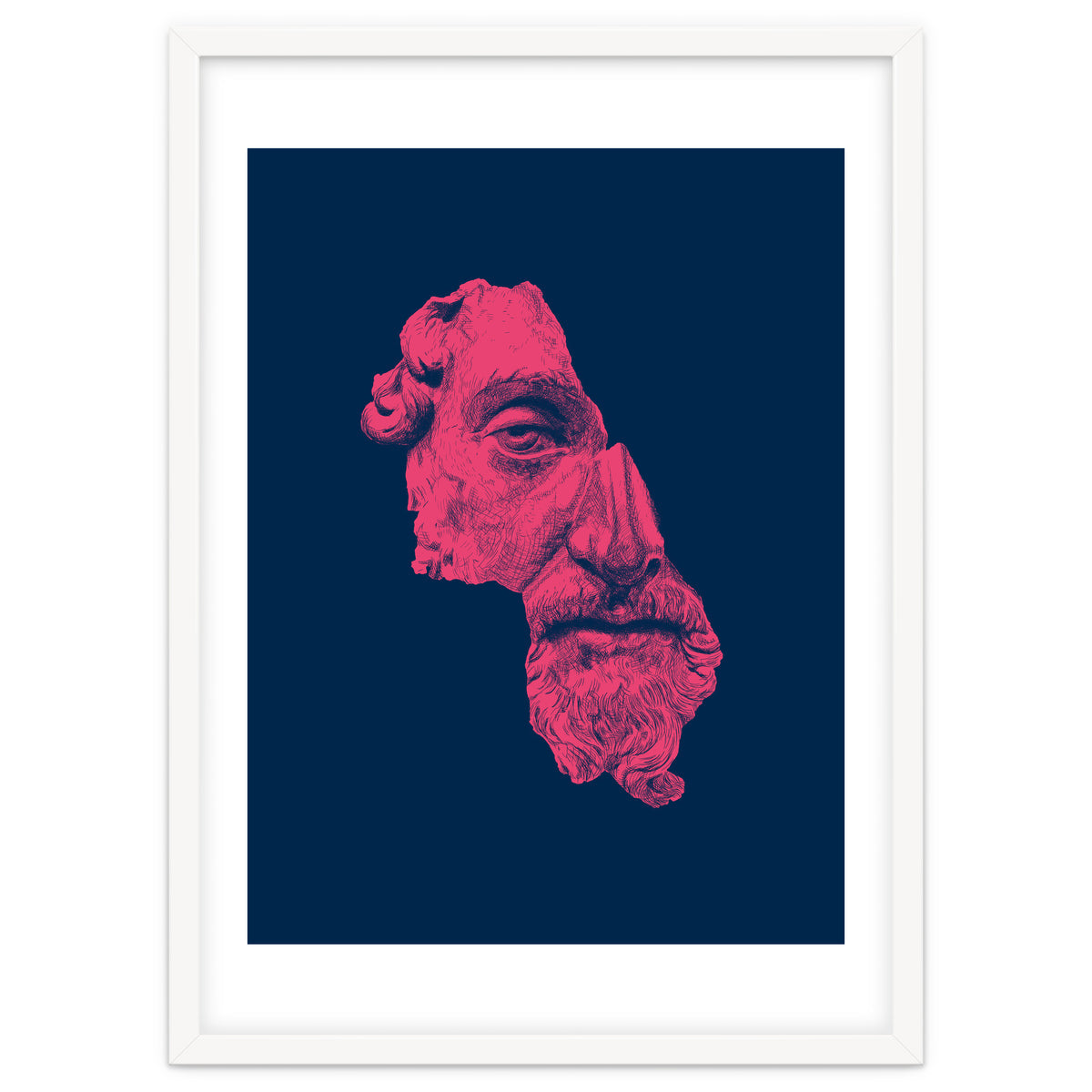 MARCUS AURELIUS ANTONINUS AUGUSTUS / prussian blue / vivid red
