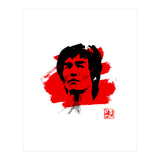 bruce lee in red (Print Only) thumbnail