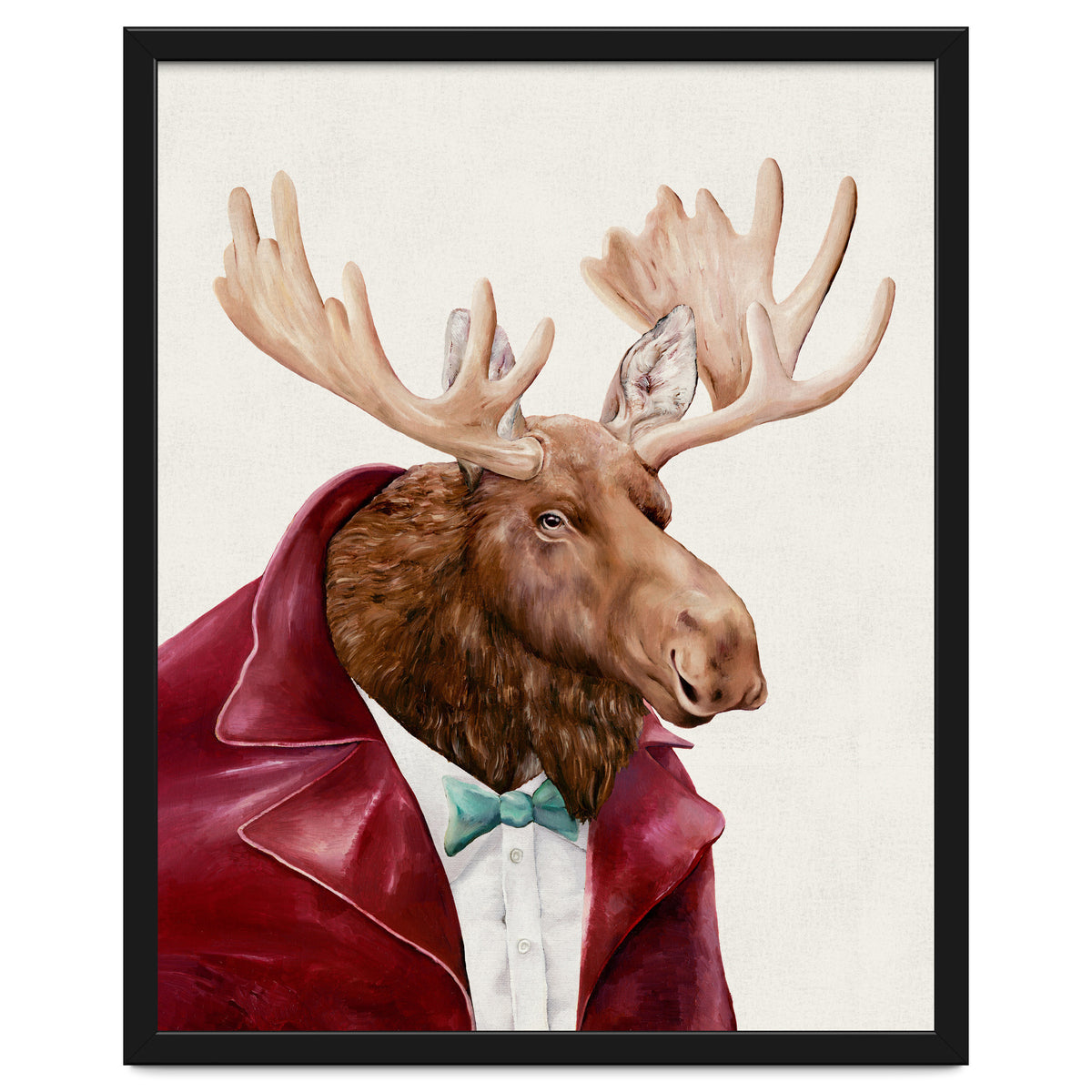 Moose In Maroon