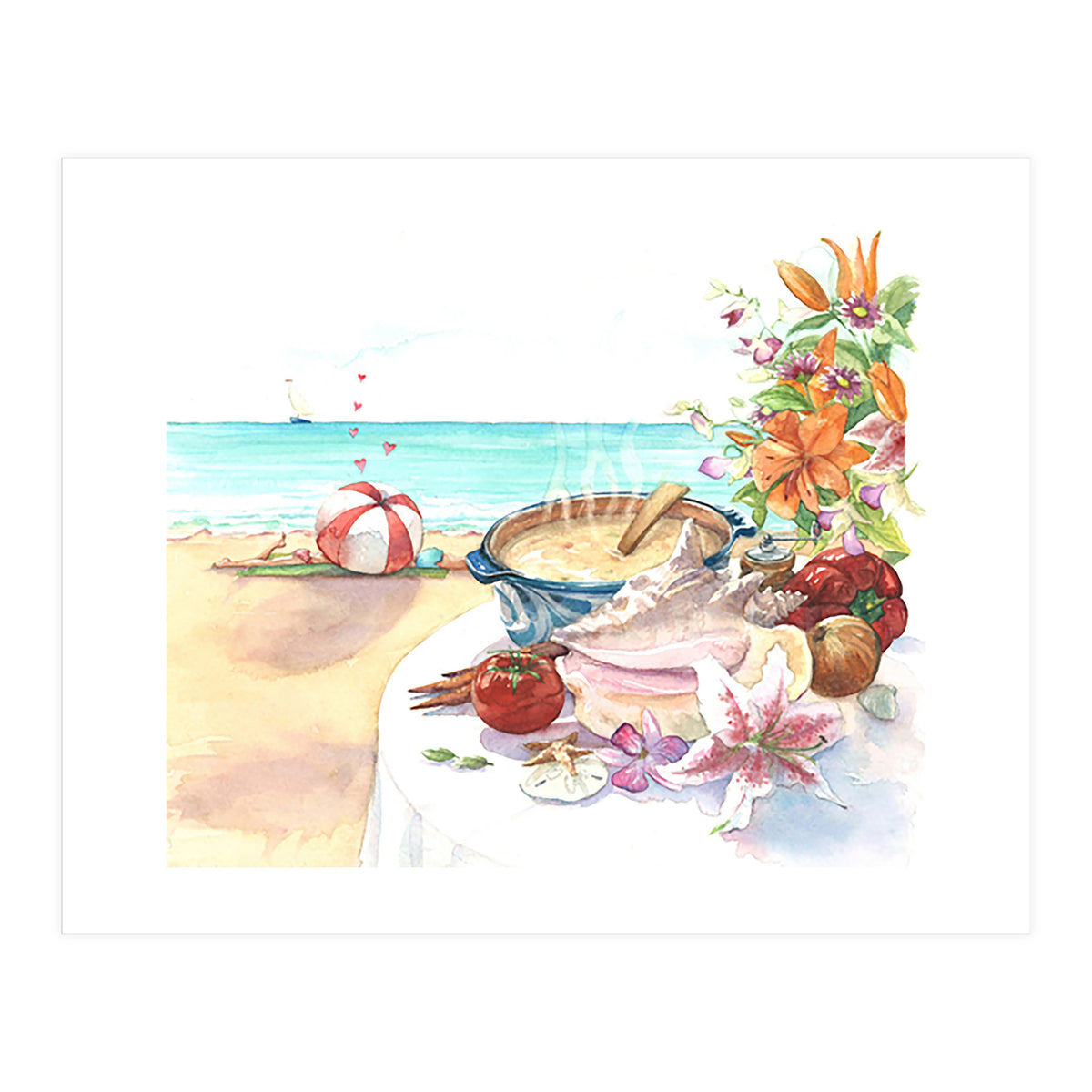 Beach Picnic  (Print Only)