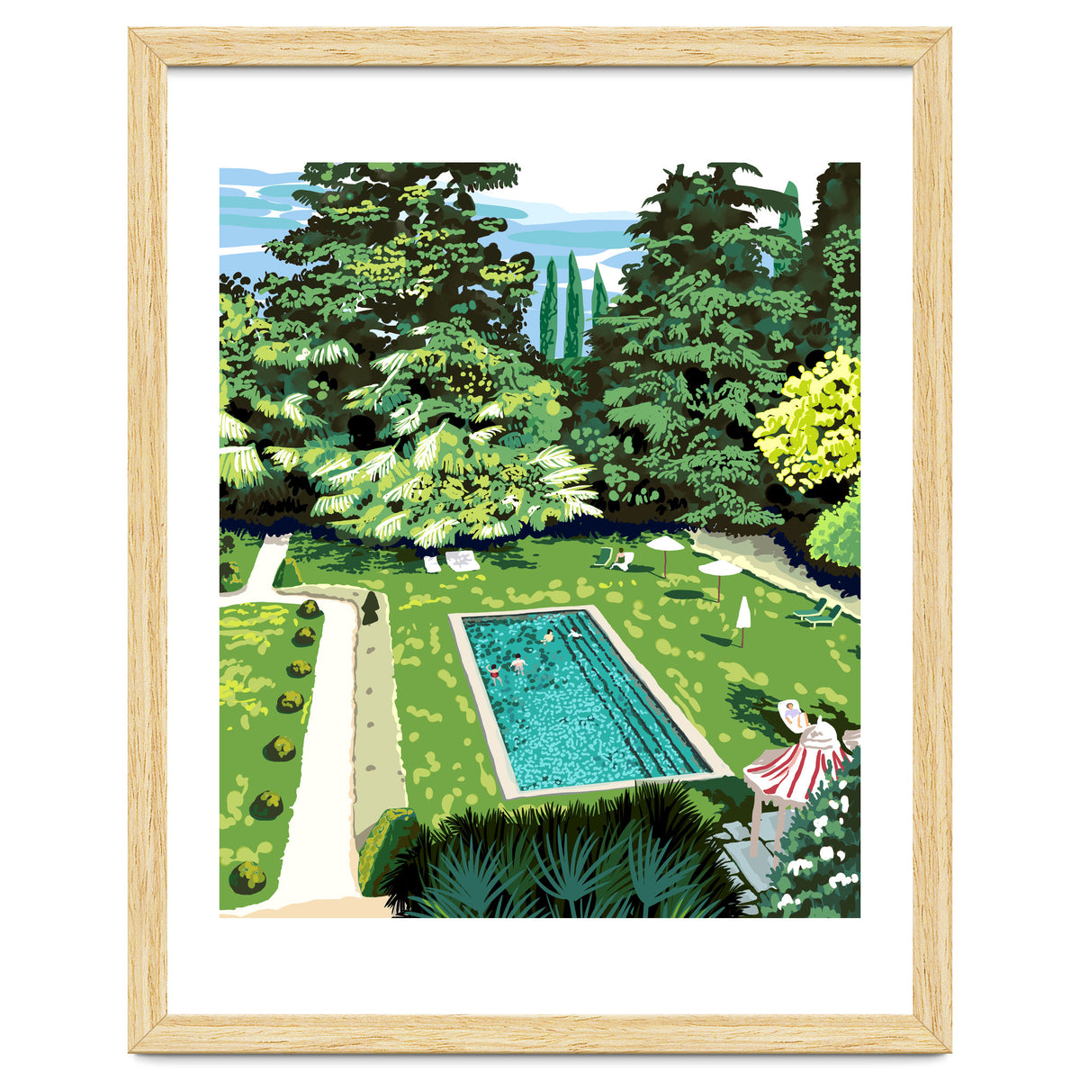 Life's Better Poolside | Vacation Travel Holiday Resort Swim | Architecture Summer Landscape