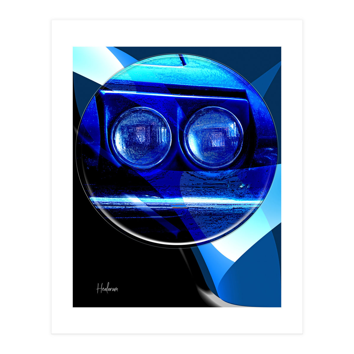Emoji & Cars blue (Print Only)