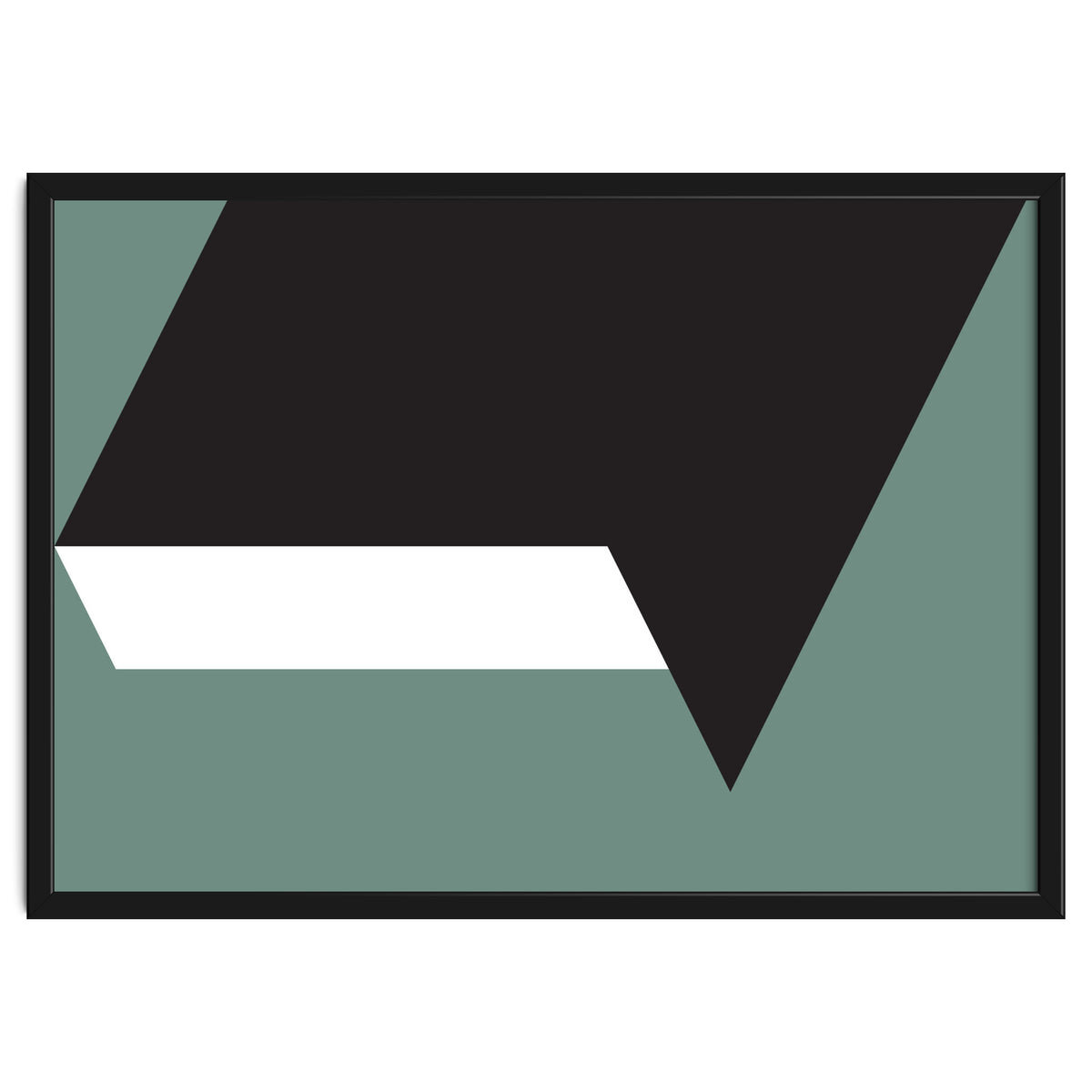 Geometric Shapes No. 85 - black, white & grey