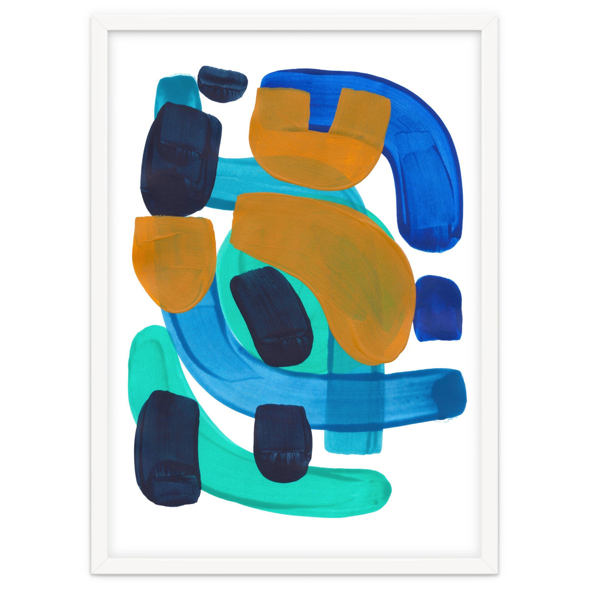 Marine Shapes Yellow Accent