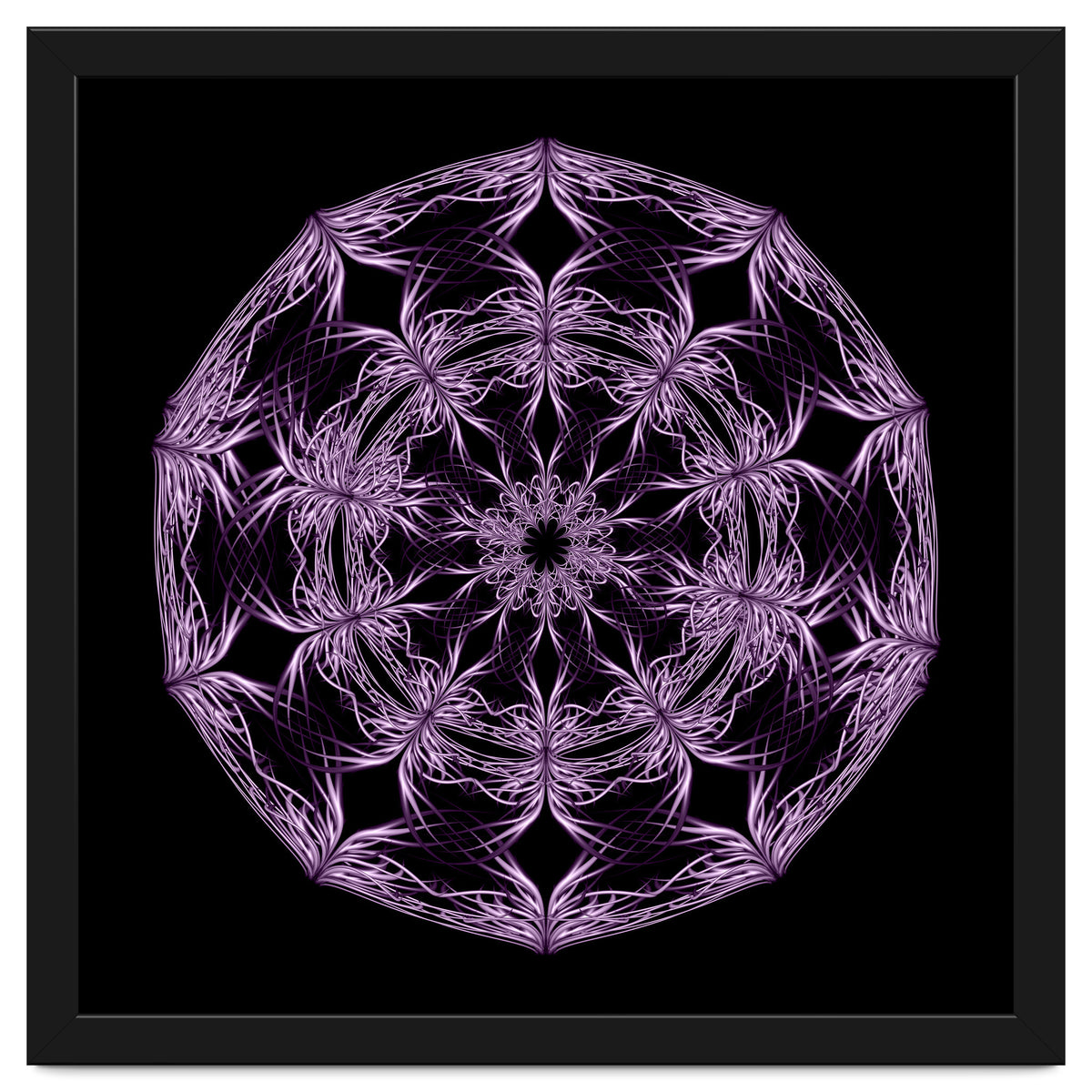 Mandala purple and black
