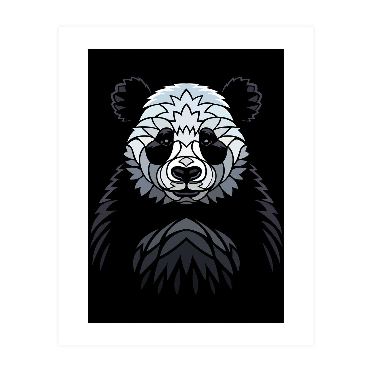 Tribal frontal Panda (Print Only)