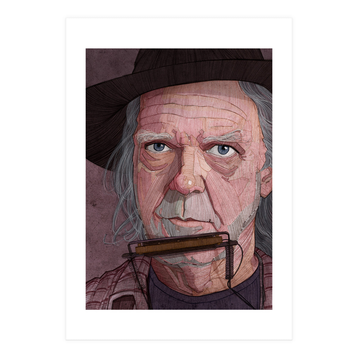 Neil Young Portrait (Print Only)