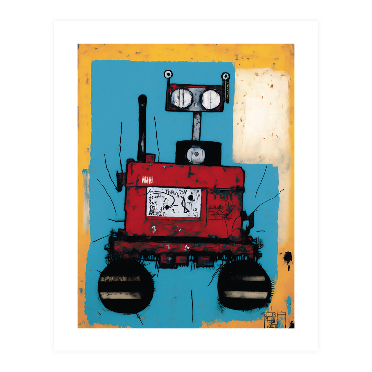 Robot Expressionist Painting (Print Only)