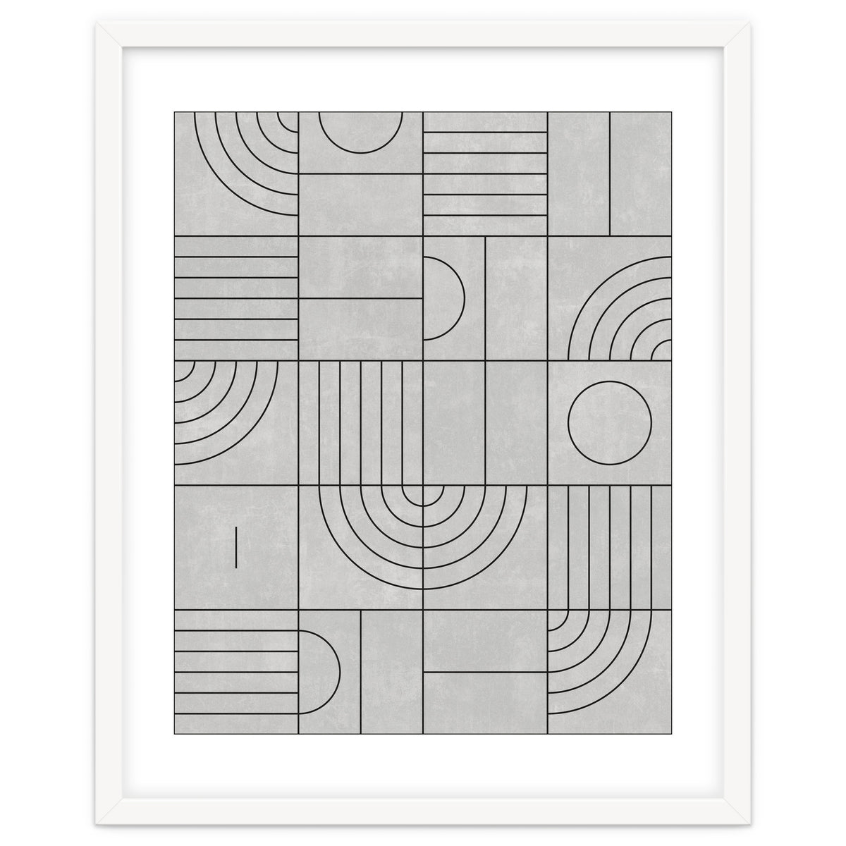My Favorite Geometric Patterns No.21 - Grey