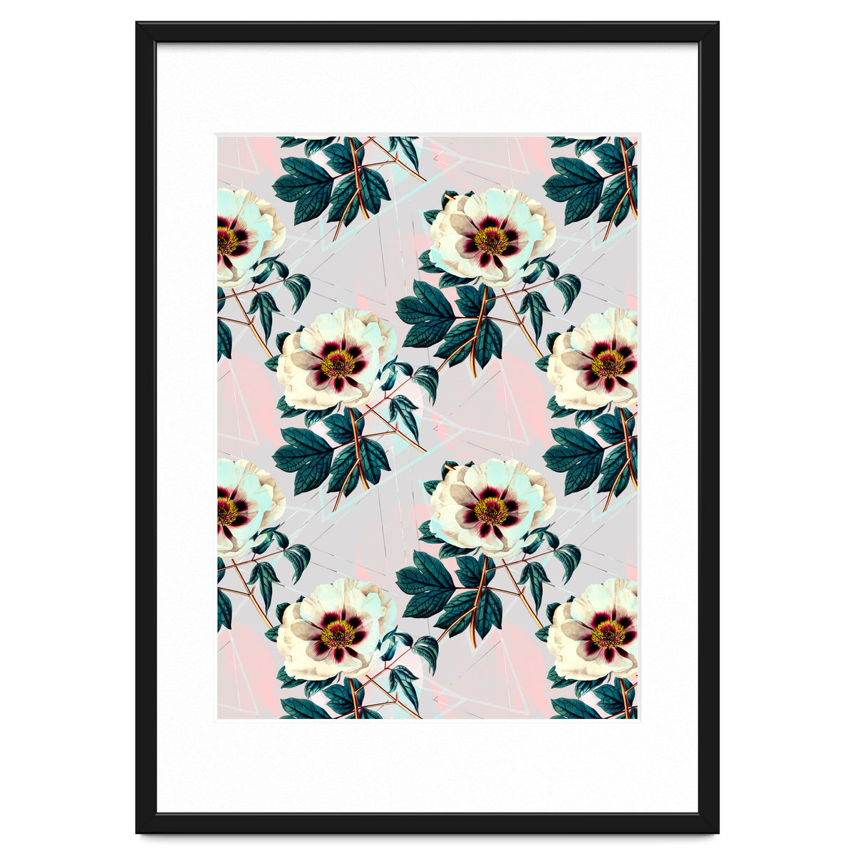 Flowery blooming with geometric