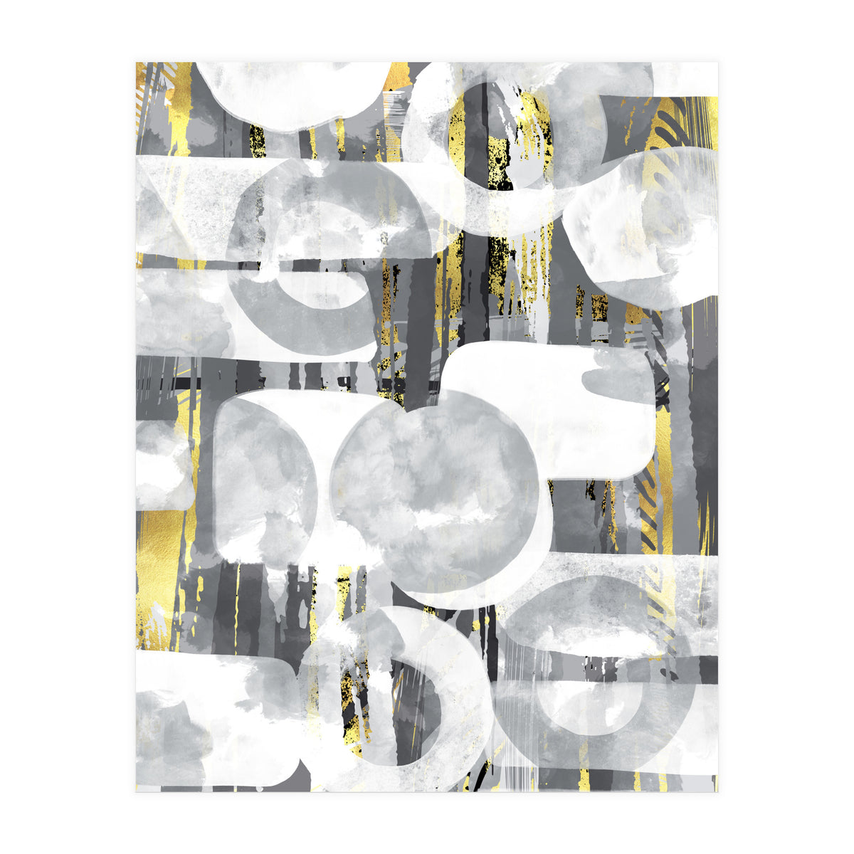 Abstract Painting No. 58 | Play with shapes and colors (Print Only)