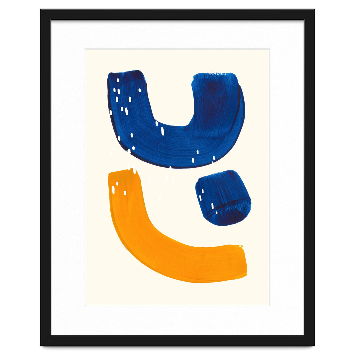 Blue Umbrella For A Yellow Banana