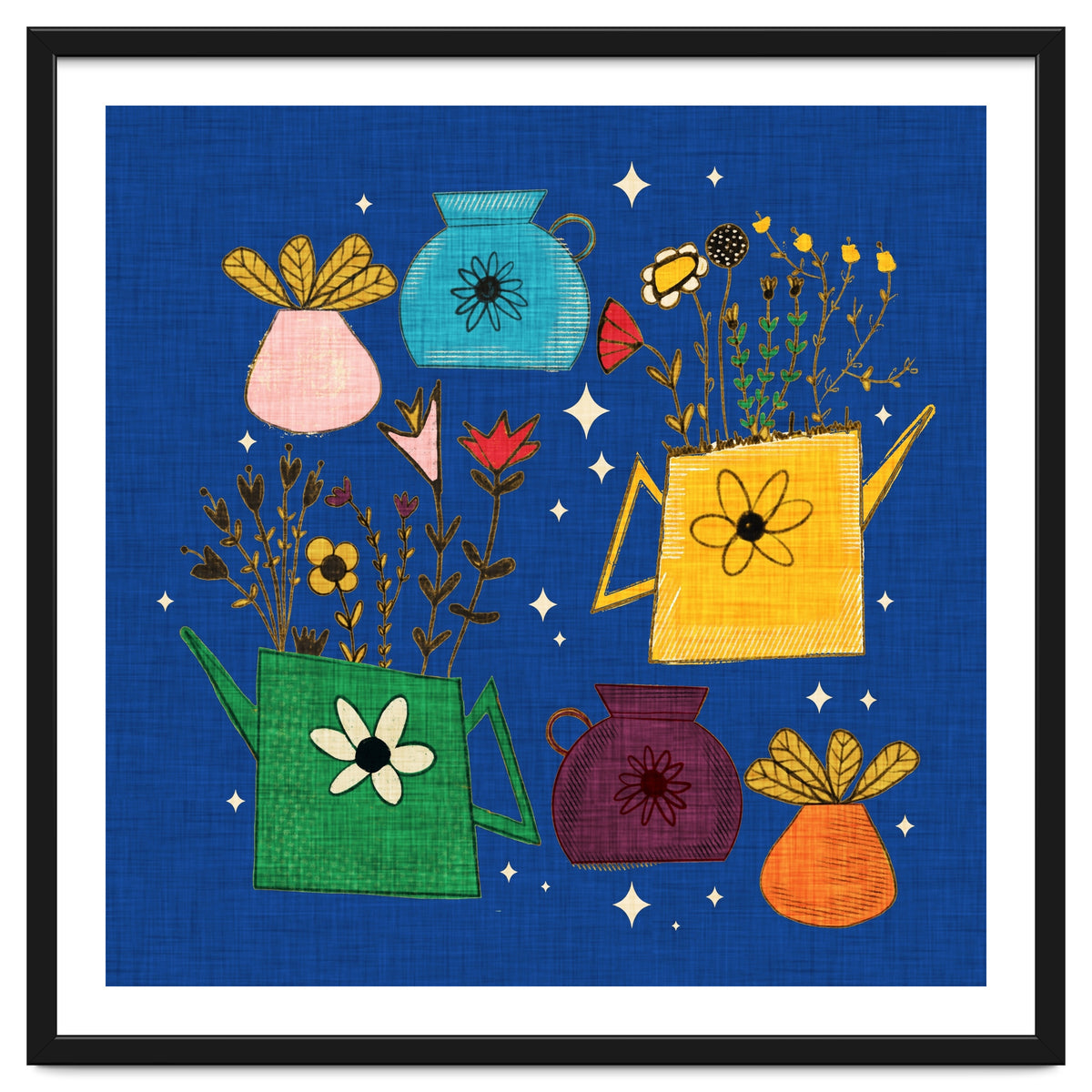 Gardening Dreams Night Blue