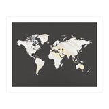 Marbel Gold World Map (Print Only) thumbnail