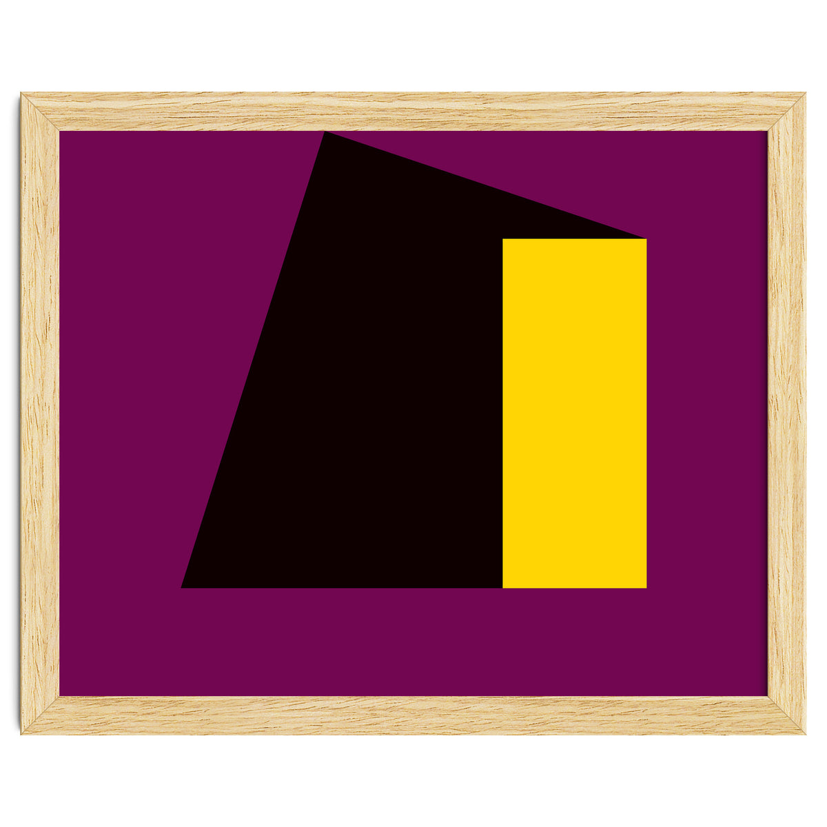 Geometric Shapes No. 55 - purple & yellow