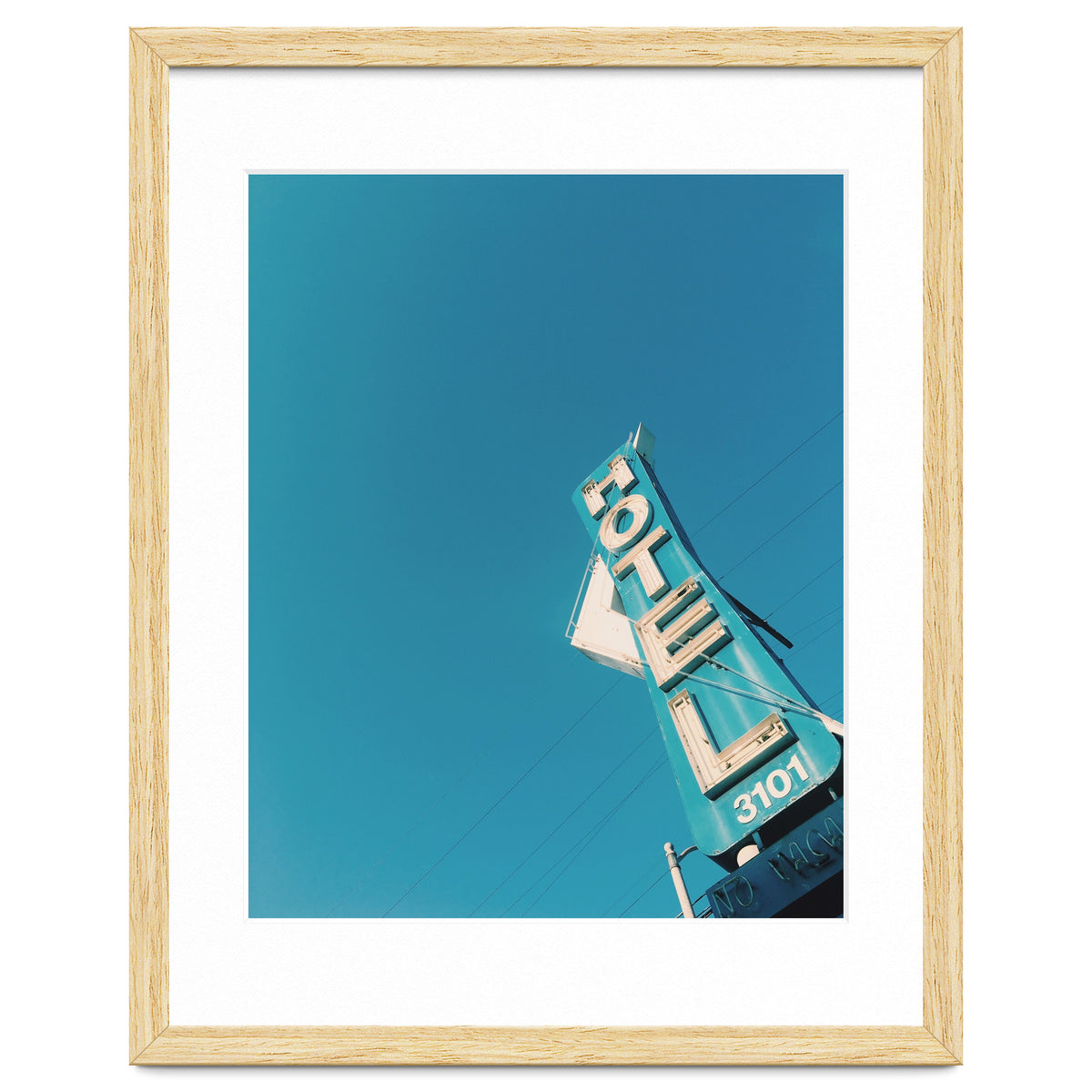 Hotel sign in California