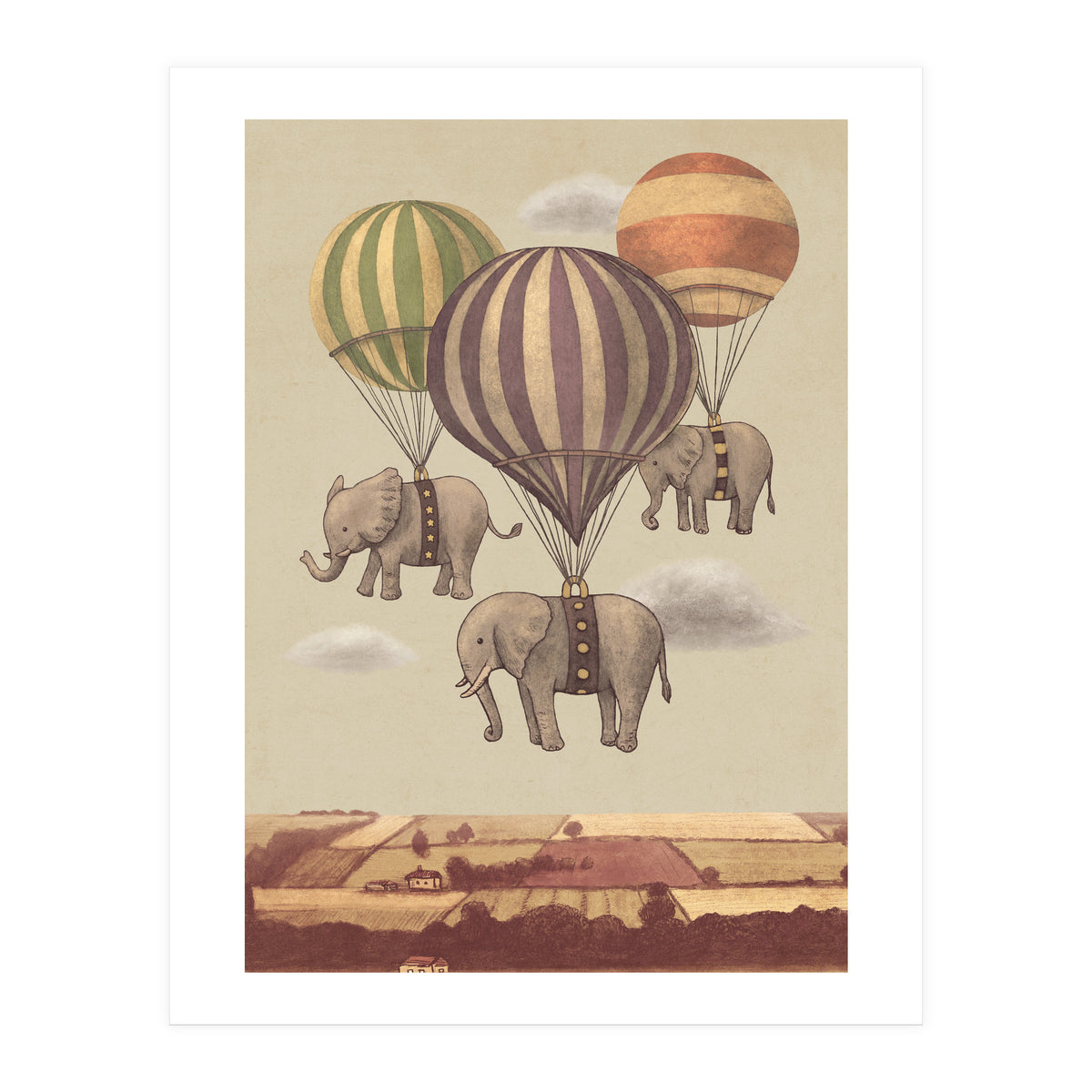 Flight Of The Elephants (Print Only)