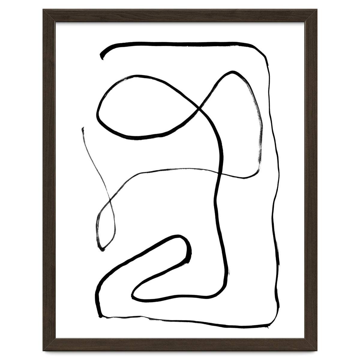 Mid-Century Line Art Print #2