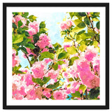 Day dreaming under the blooming Bougainvillea | Summer botanical Floral Vintage Garden Painting thumbnail