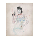 Posing With Gun (Print Only) thumbnail