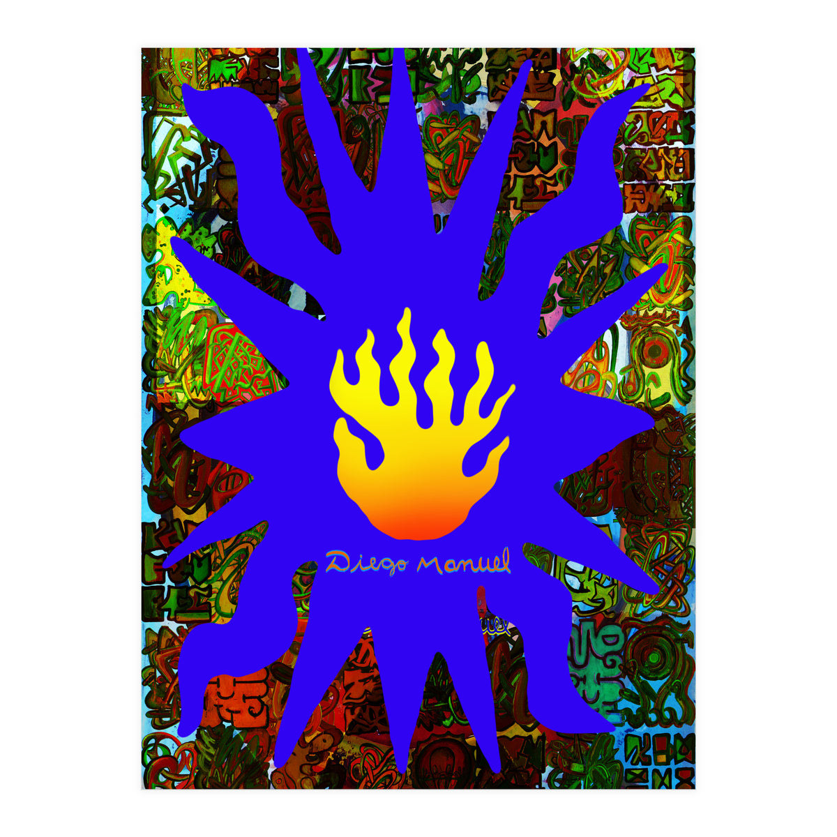 Fuego Y Graffiti 65 (Print Only)