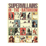 Supervillains in the Bathroom, funny Bathroom Humour (Print Only) thumbnail