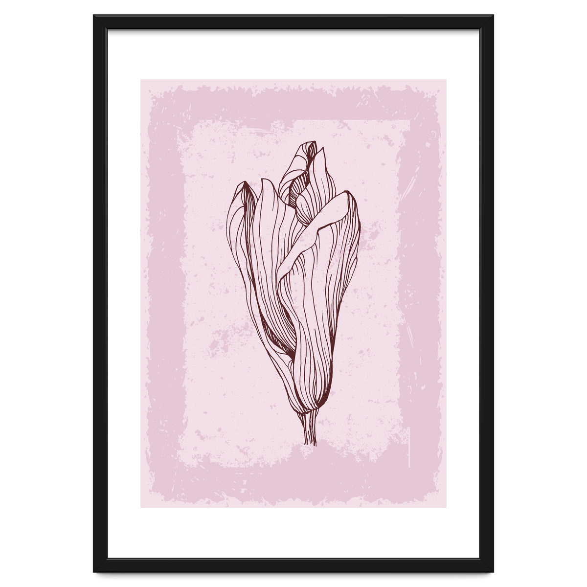 Magnolia Neutral Abstract Botanical