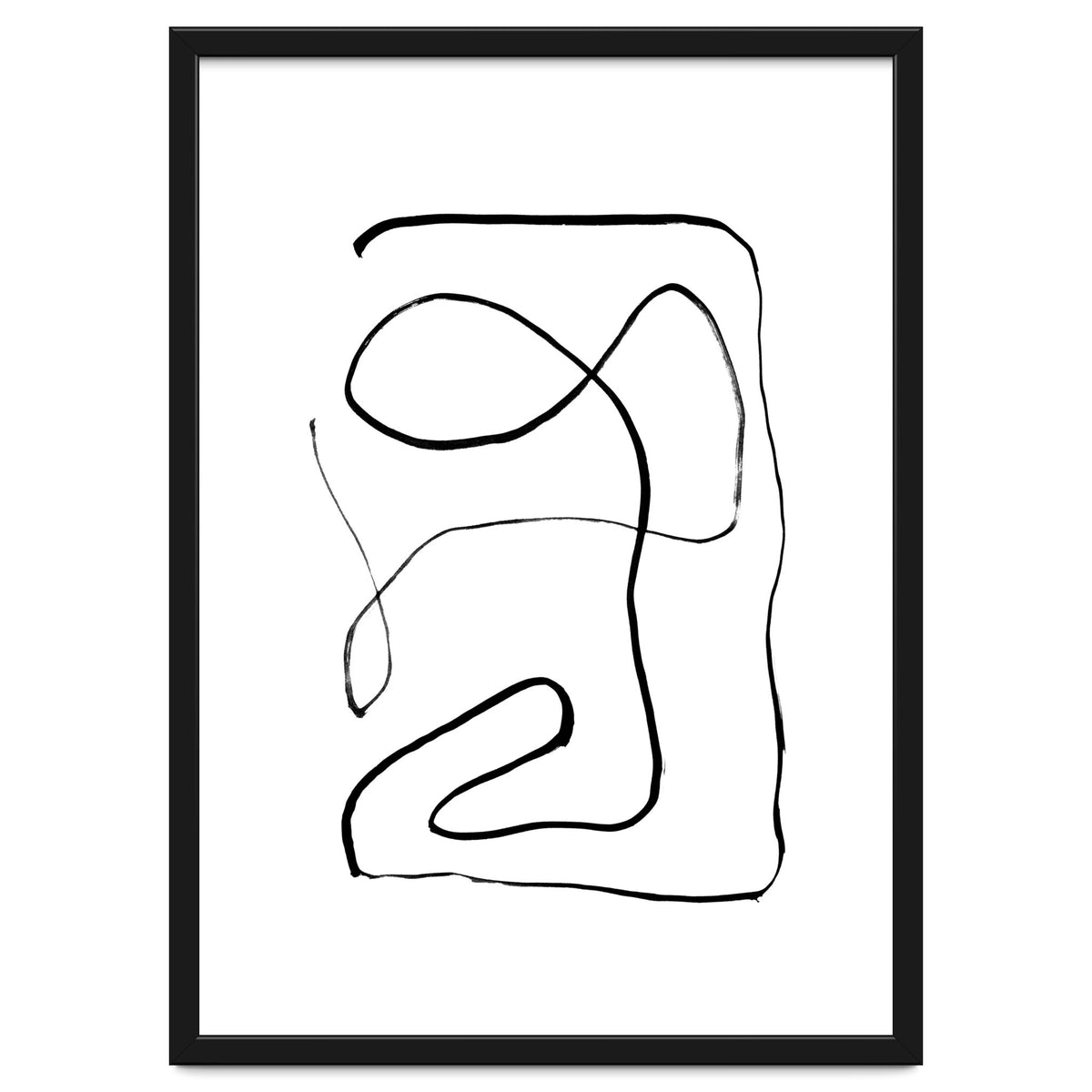 Mid-Century Line Art Print #2