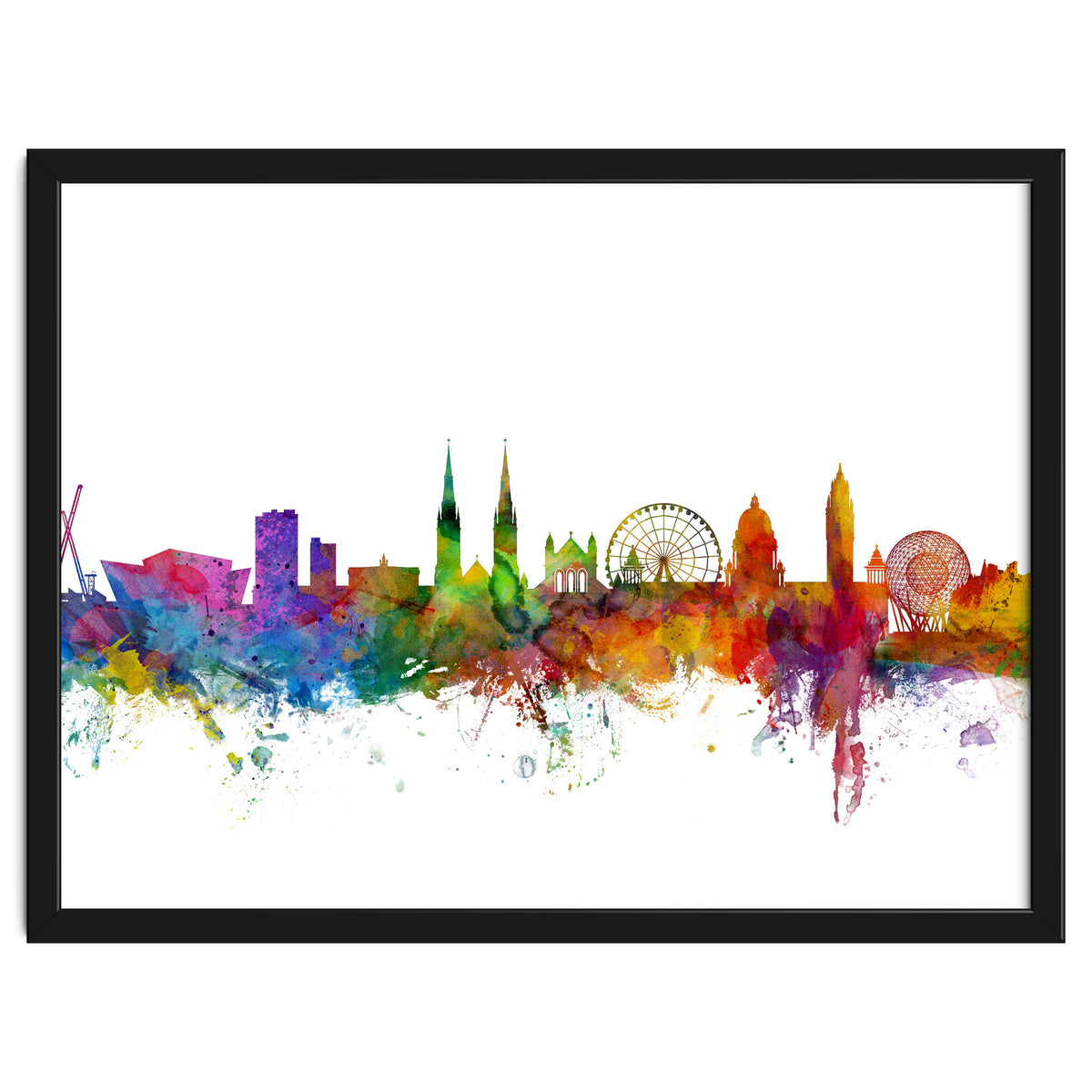 Belfast Northern Ireland Skyline