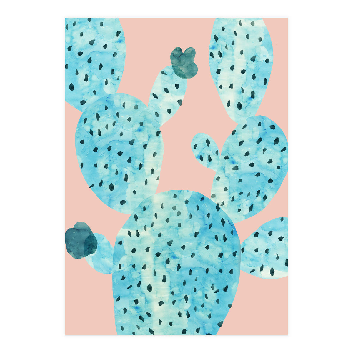 Watercolor of cacti III (Print Only)
