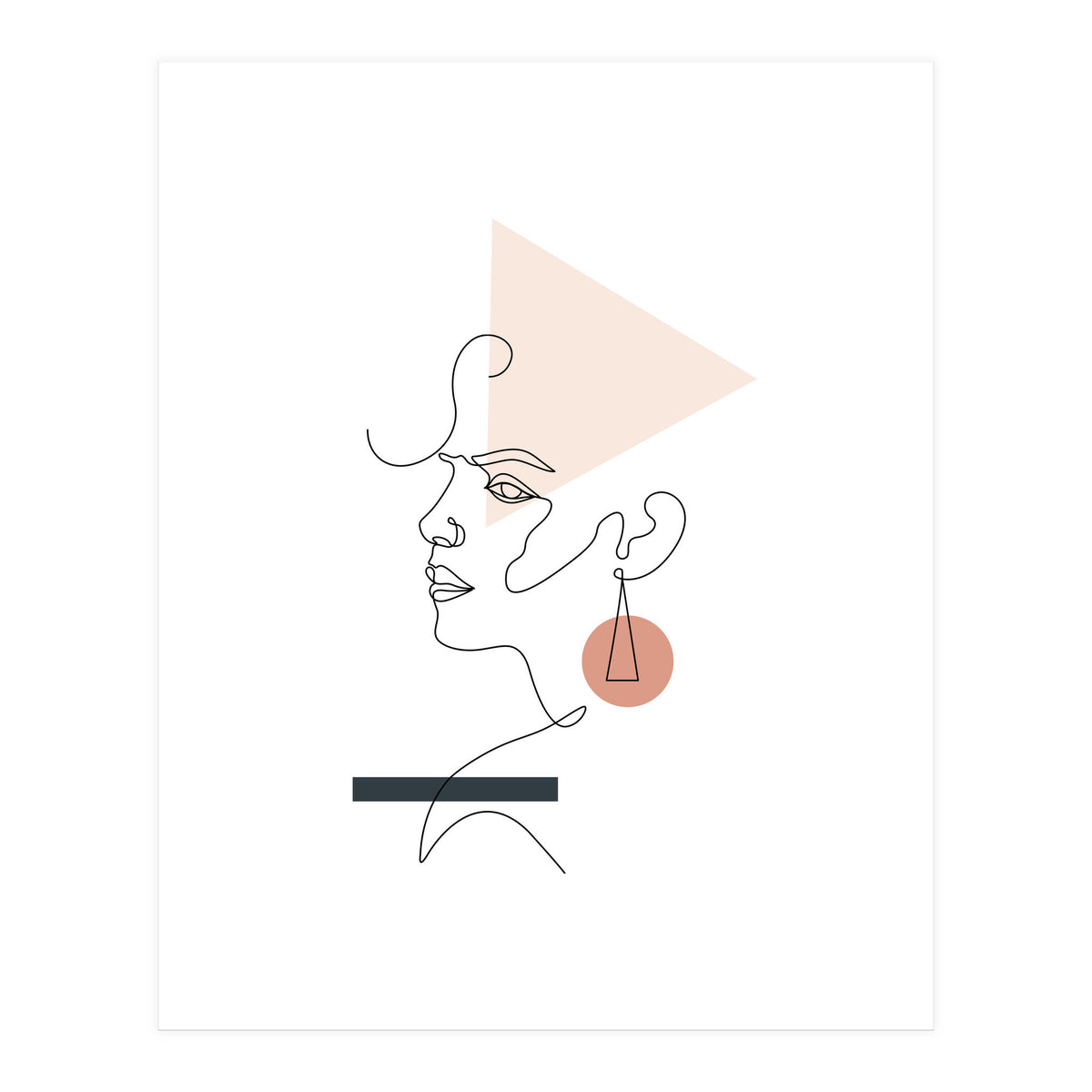Geometric girl (Print Only)