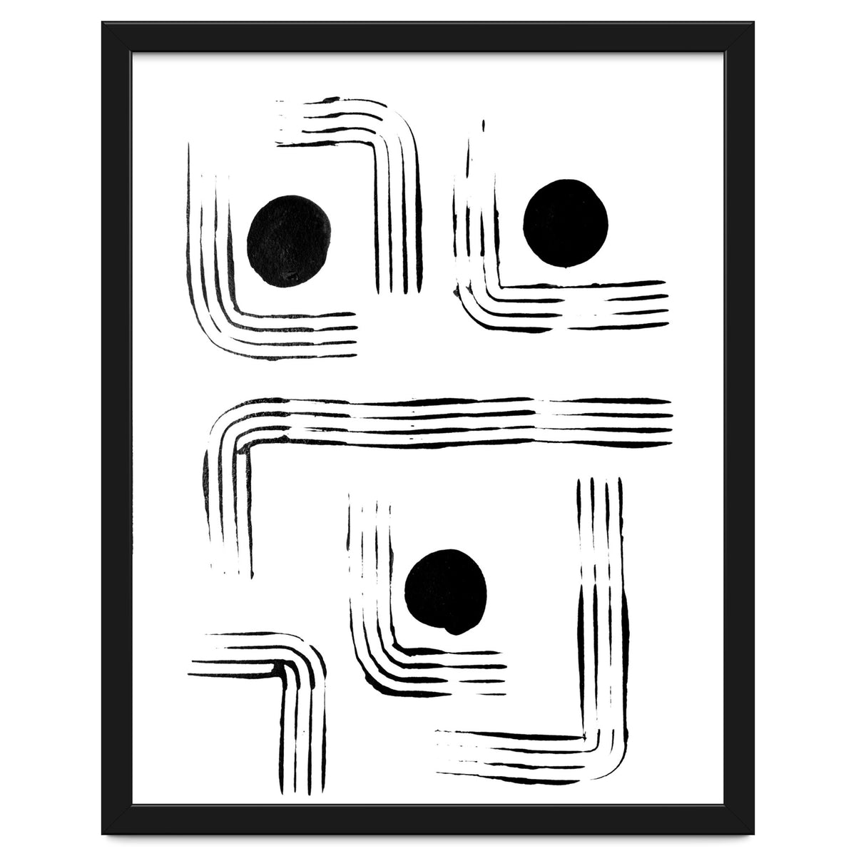 Mid-century Modern Monochrome Print #2