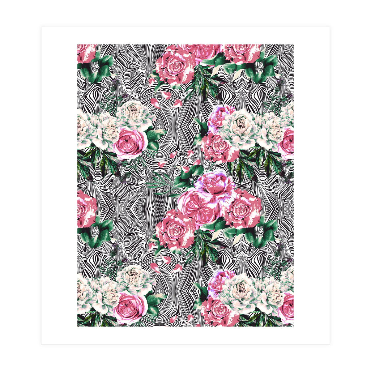 Flowery on linear mosaic (Print Only)