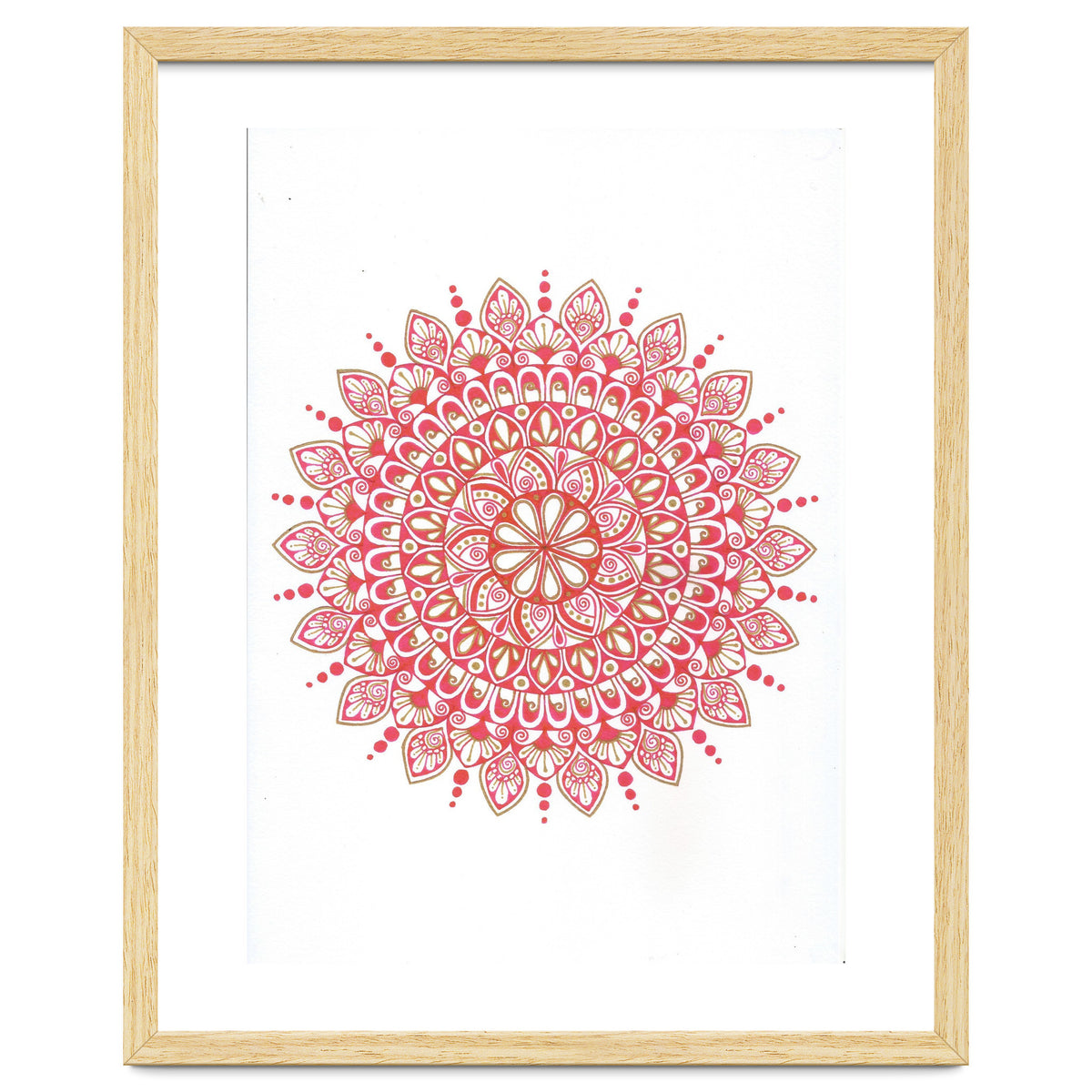 Red & Gold Mandala 2
