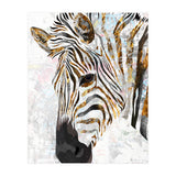 Grungy Zebra Gold and White (Print Only) thumbnail