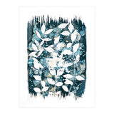 Indigo Blue Botanical Leaves No. 5 (Print Only) thumbnail