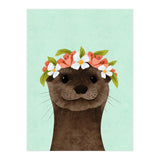 Floral Otter (Print Only) thumbnail
