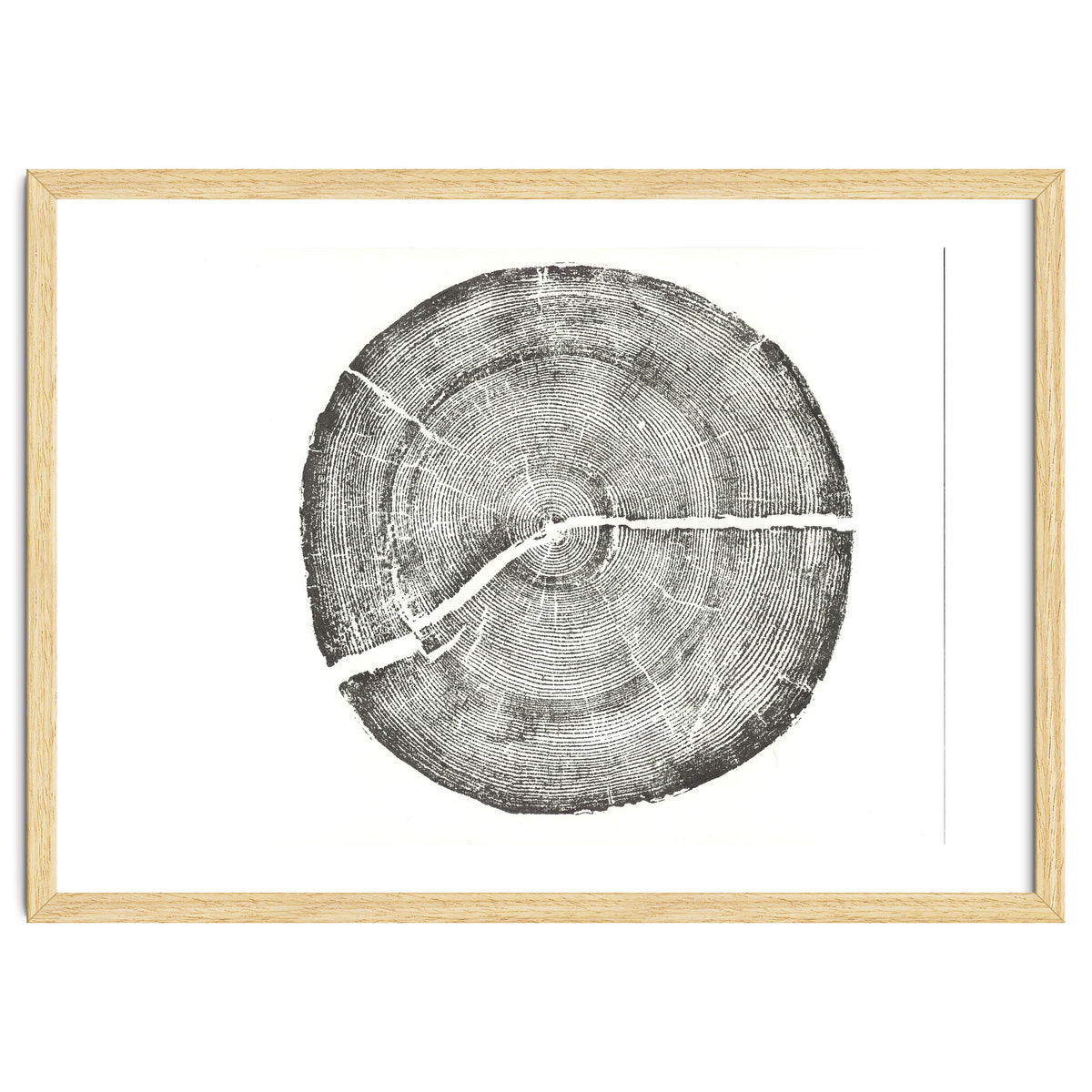 Rock Canyon, Tree Ring Print, Woodblock