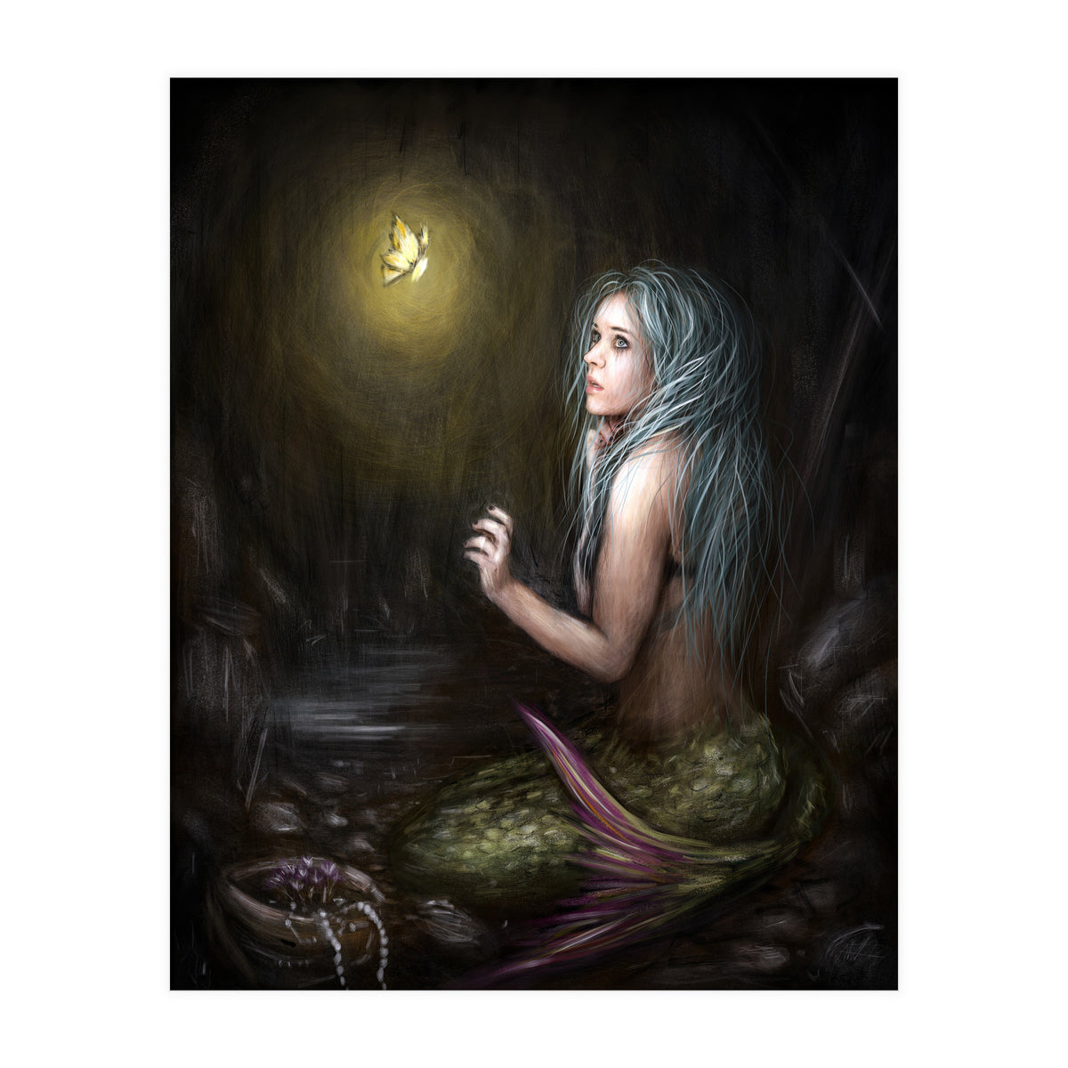 Mermaid In The Dark (Print Only)