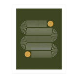 Mid-Century Modern No.25 - Woodblock Print (Print Only) thumbnail