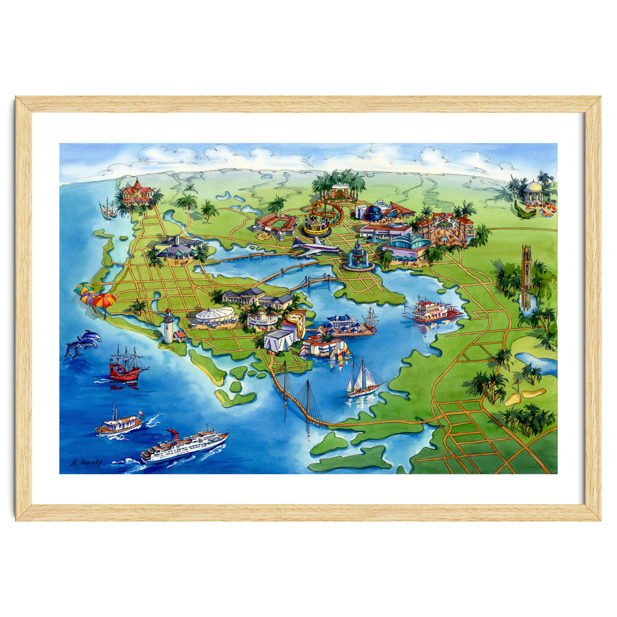 Tampa Bay Illustrated Map