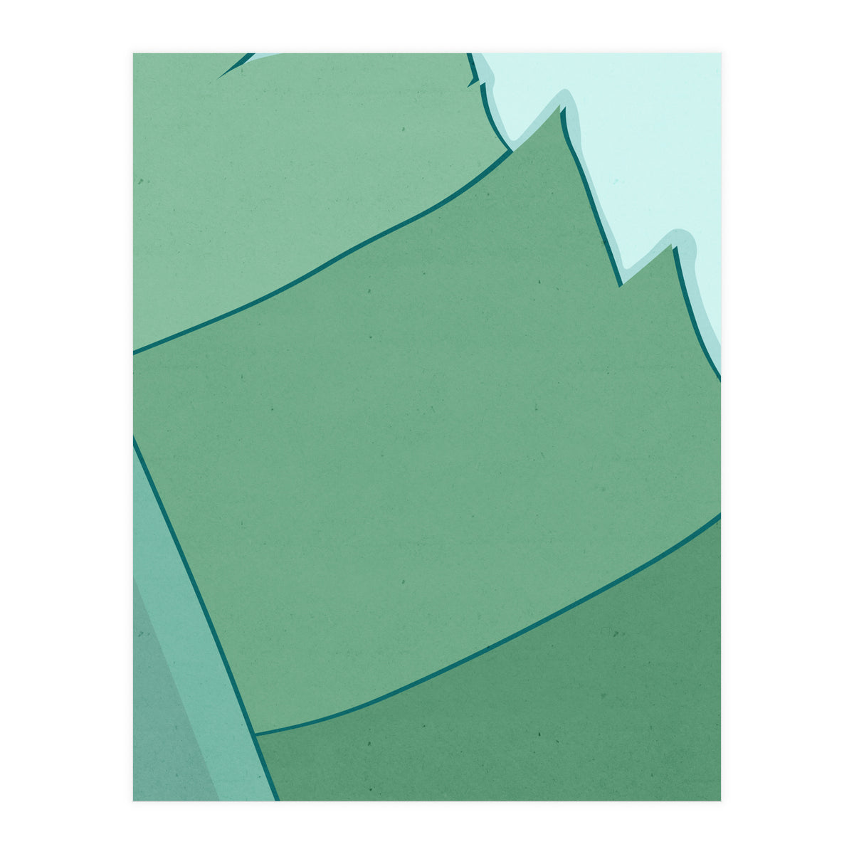 Abstract Banana Leaves Three - Greener Eden (Print Only)