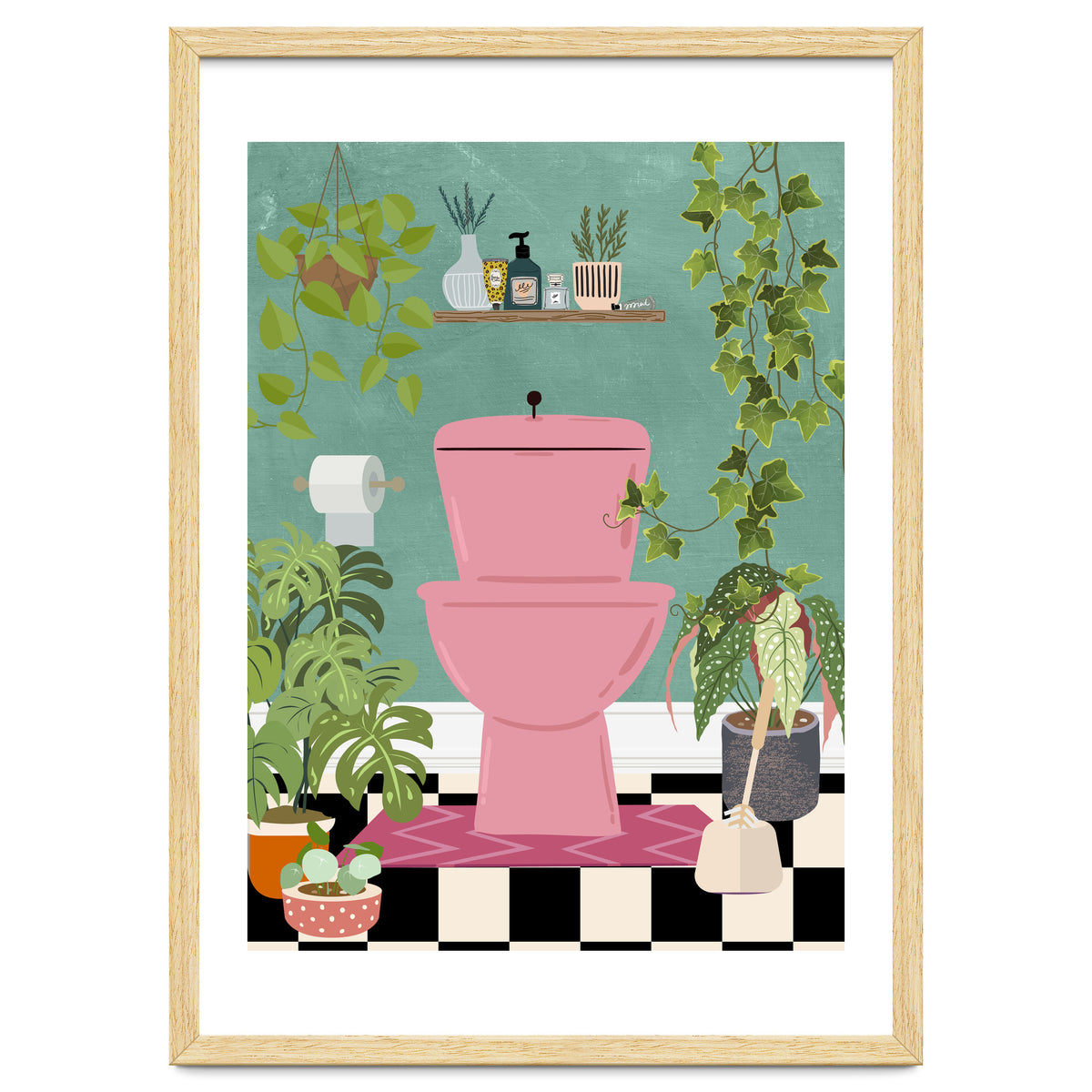 Botanical Loo in Jungle Bathroom