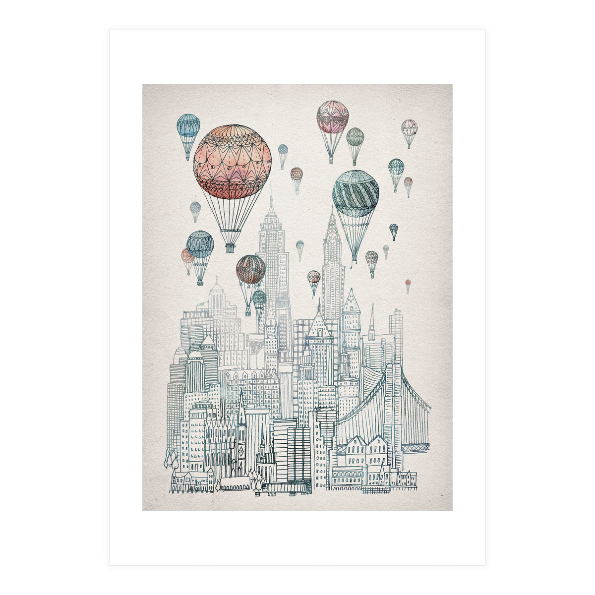 Voyages Over New York (Print Only)